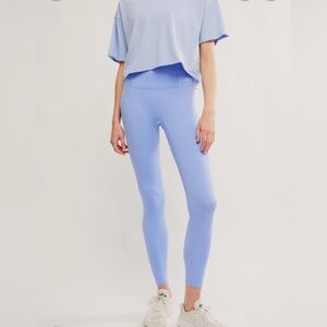 NWT FREE PEOPLE BLUEBERRY HEATHER NEVER BETTER LEGGING L